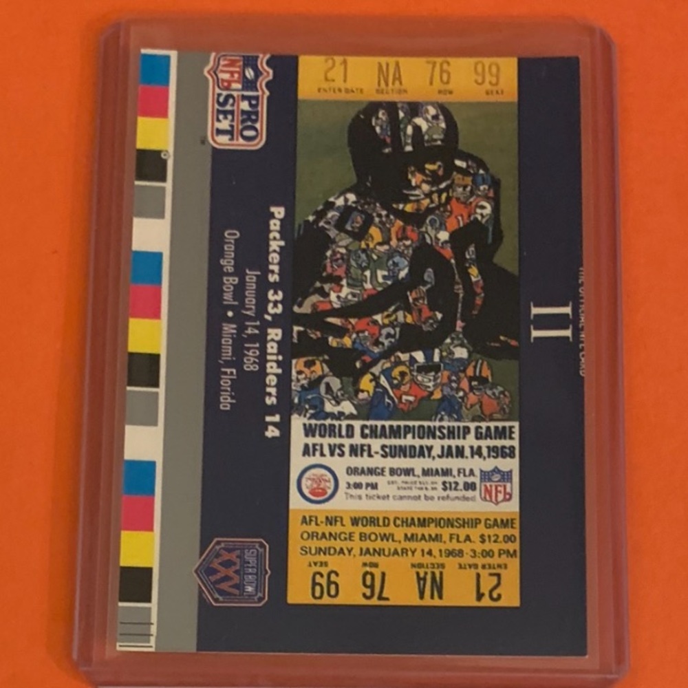 Super Bowl II #2 1990 Pro Set [Super Bowl 160] Football Trading Card